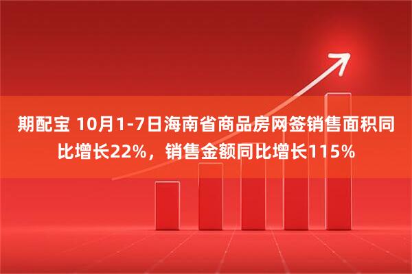 期配宝 10月1-7日海南省商品房网签销售面积同比增长22%，销售金额同比增长115%