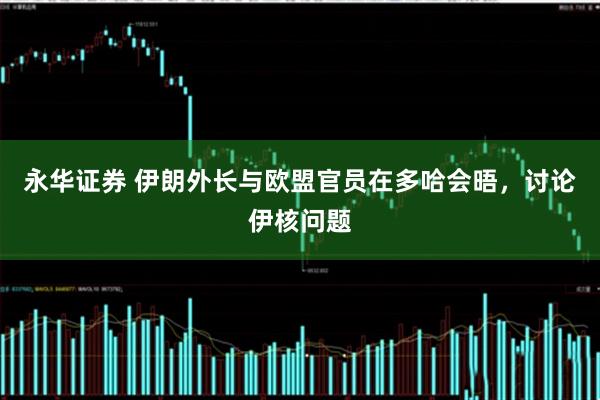 永华证券 伊朗外长与欧盟官员在多哈会晤，讨论伊核问题