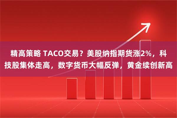 精高策略 TACO交易？美股纳指期货涨2%，科技股集体走高，数字货币大幅反弹，黄金续创新高
