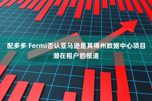 配多多 Fermi否认亚马逊是其得州数据中心项目潜在租户的报道
